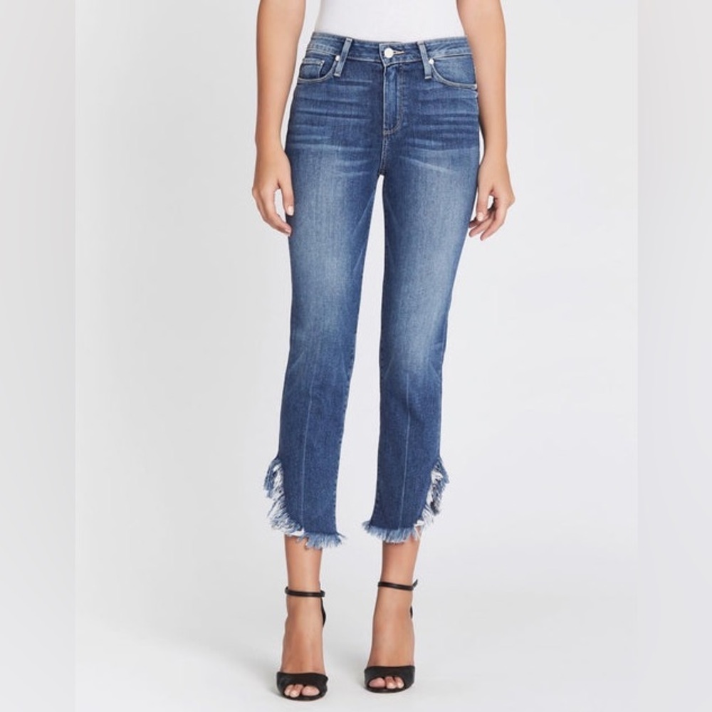 Paige Sz 24 Hoxton Straight Ankle 27" Blue Jeans EUC